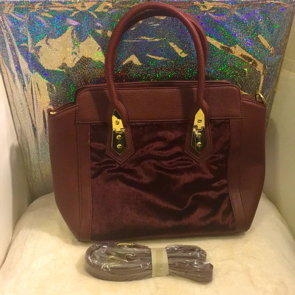 Charming Charlie burgundy handbag with strap